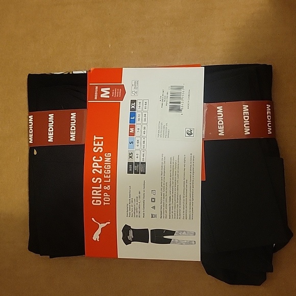 NWT: PUMA Girls 2 Piece Active Set - Picture 3 of 7